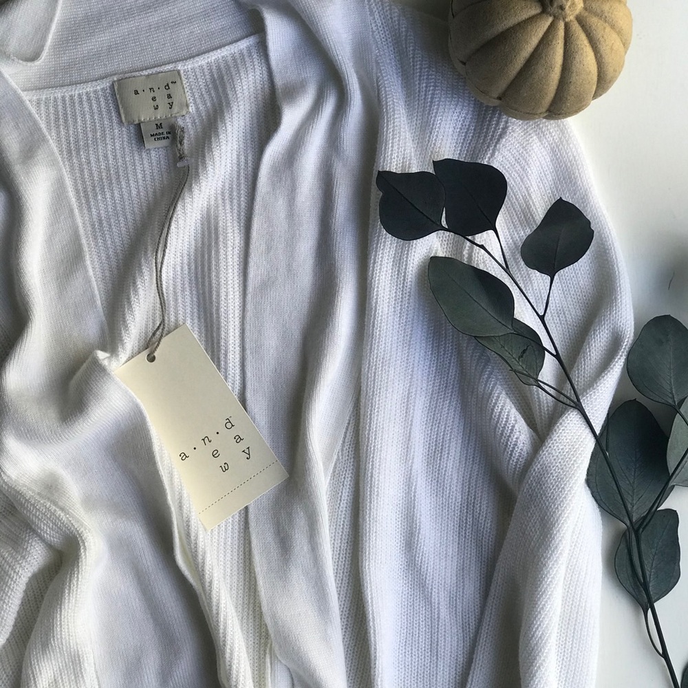 A New Day White Cardigan